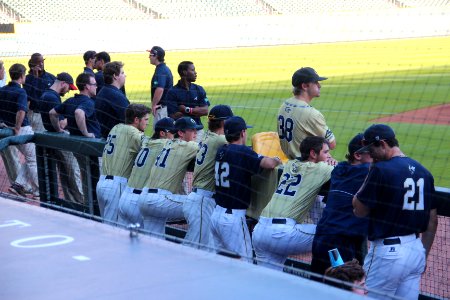 May 2017 GT vs. UGA baseball - Georgia Tech dugout