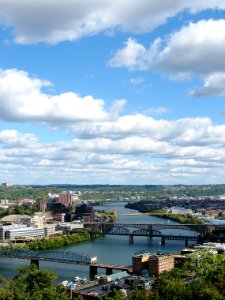 Monongahela River from Mount Washington, Pittsburgh, 2020-10-08