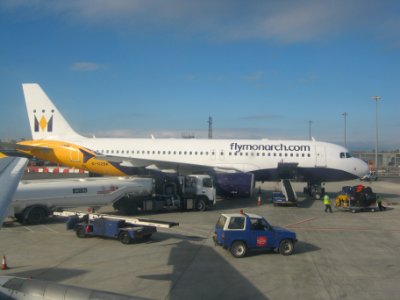 Monarch G-OZBK At GIB