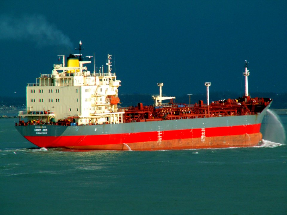 Mont Ace p1 approaching Port of Rotterdam, Holland 11-Feb-2006