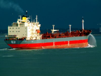 Mont Ace approaching Port of Rotterdam, Holland 11-Feb-2006