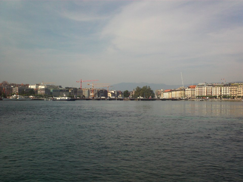 Mont Blanc bridge Geneva