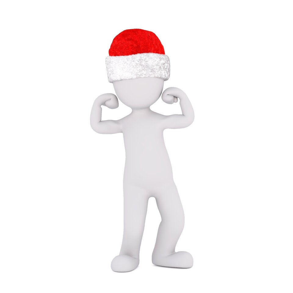 Santa hat 3d model figure