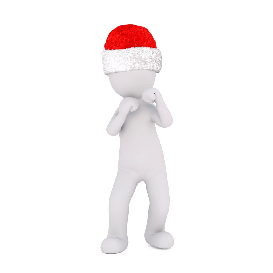 Santa hat 3d model figure