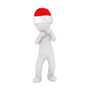 Santa hat 3d model figure