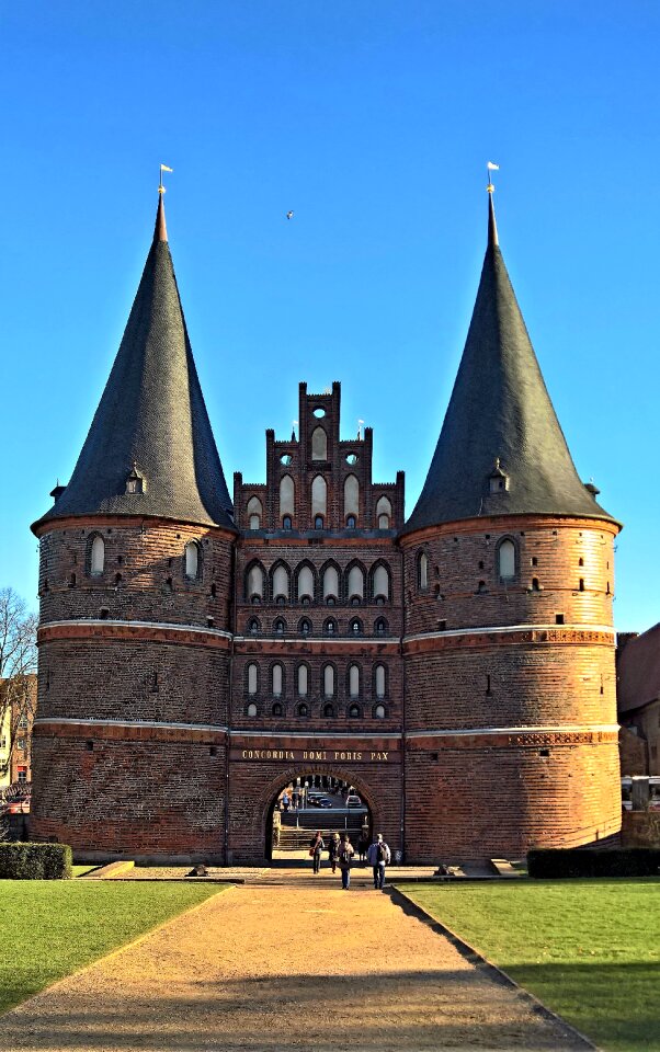 Landmark of lübeck city gate from the old city boundary