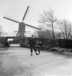 Molentocht (op de schaats) 1961, Bestanddeelnr 913-3527