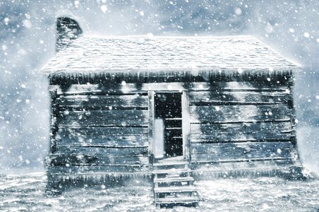 Snow abandoned art