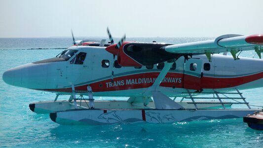 Maldives seaplane transport photo