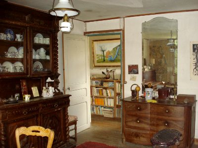 Mont-de-Jeux, salon de la maison d'André Dhôtel