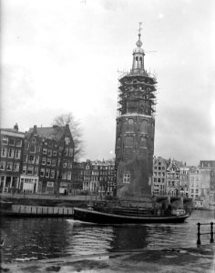 Montelbaanstoren Amsterdam in de steigers, Bestanddeelnr 902-4747