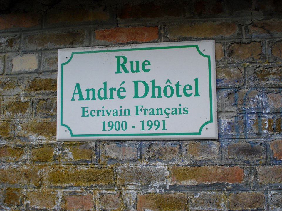 Mont-de-Jeux (Ardennes, Fr) main streat named after André Dhôtel
