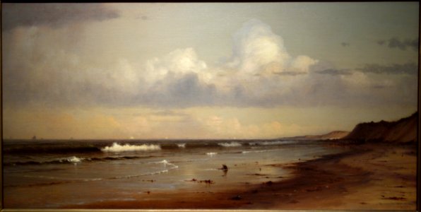 Montauk, Long Island, New York, by Dwight William Tryon, 1874, oil on canvas - New Britain Museum of American Art - DSC09250