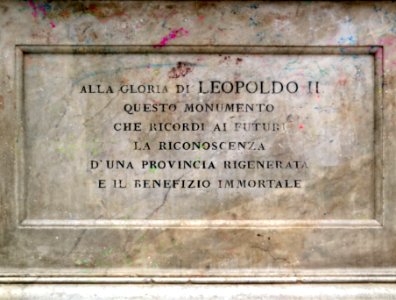 Monumento a Canapone (Grosseto) - Basamento Panello fronte