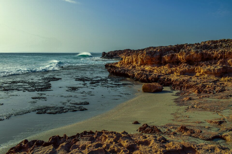 Scenery coastline horizon