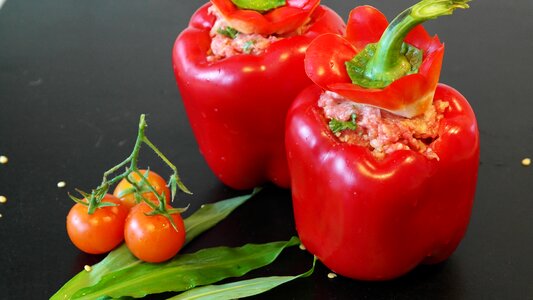 Minced meat paprika red fill