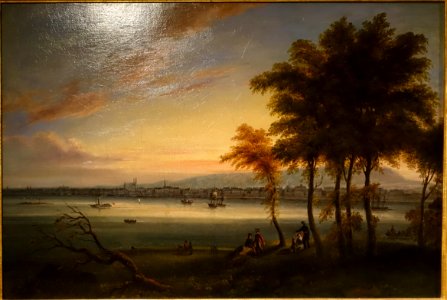 Montreal view from St. Helen's Island, by James Duncan (1805-1881), 1838, oil on canvas - Château Ramezay - Montreal, Canada - DSC07544 photo
