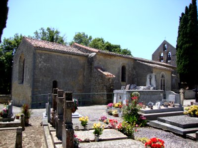 Montferrand (Aude, Fr) église et cimetière