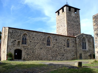 Montverdun, l'église, façade sud