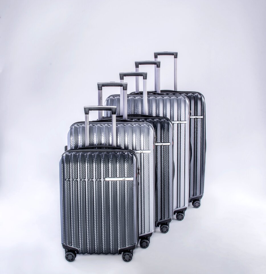 Luggage travel case metallic lugguage