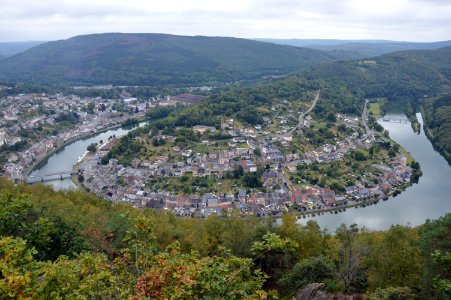 Monthermé from Longue Roche viewpoint