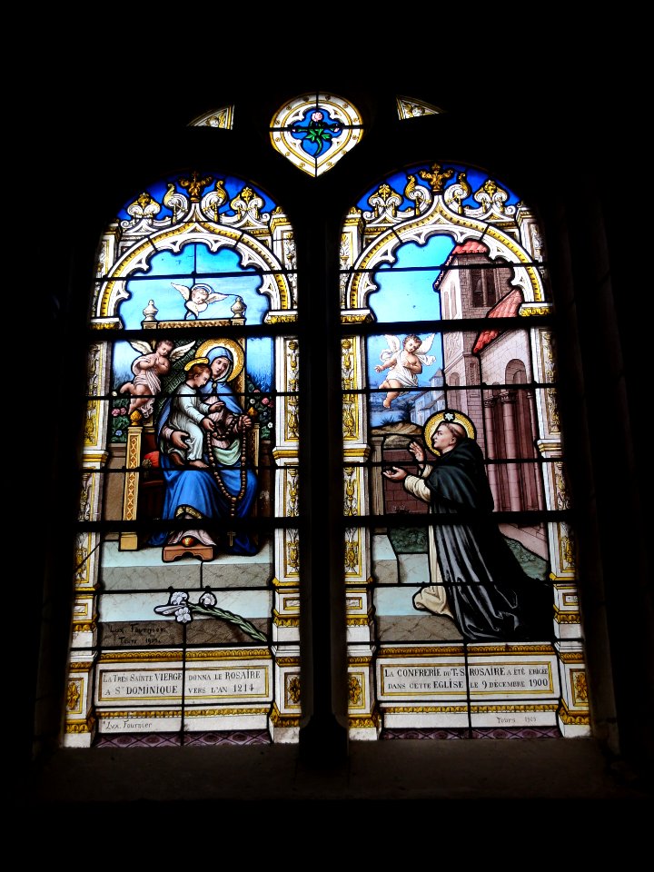 Montlouis-sur-Loire, église, vitrail 08