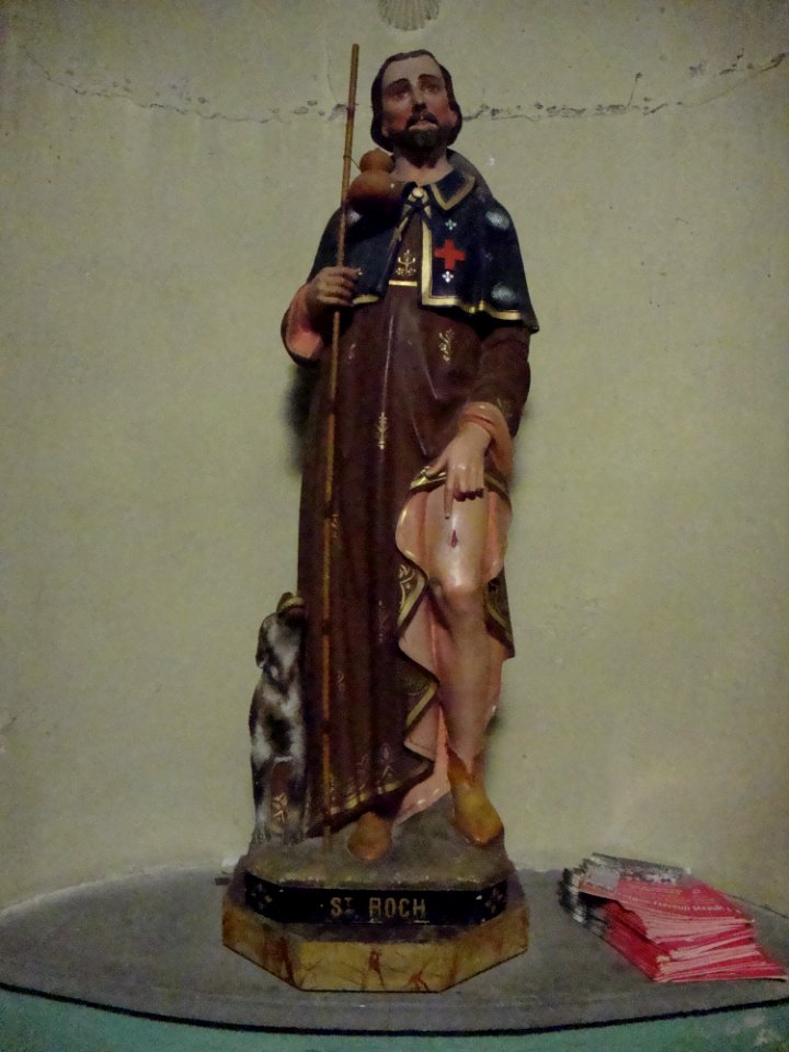 Montpeyroux (Hérault, Fr) statue Saint Roch