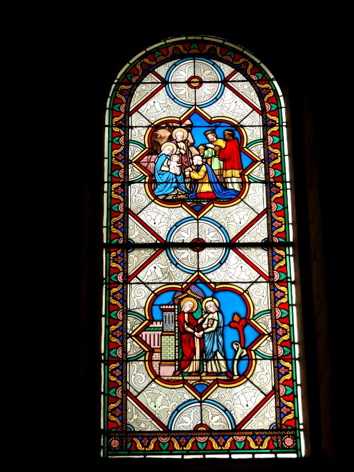 Montbazon (Indre-et-Loire) église, vitrail 01