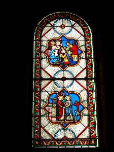 Montbazon (Indre-et-Loire) église, vitrail 01