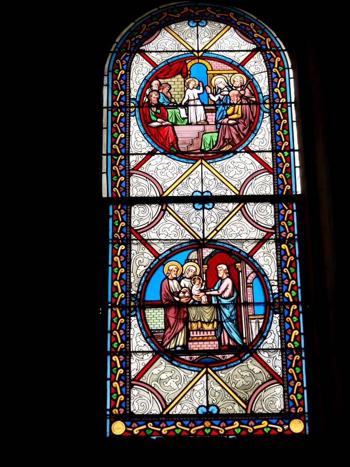 Montbazon (Indre-et-Loire) église, vitrail 02