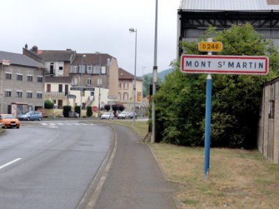 Mont-Saint-Martin (Meurthe-et-Moselle) city limit sign