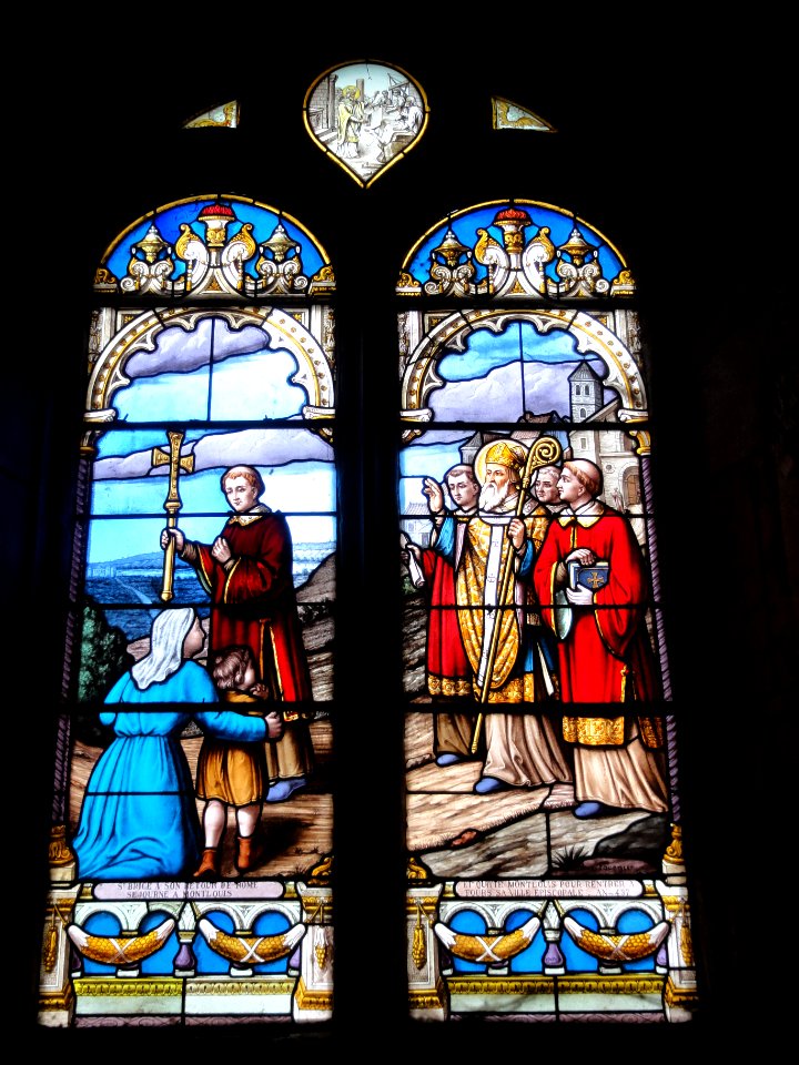 Montlouis-sur-Loire, église, vitrail 03