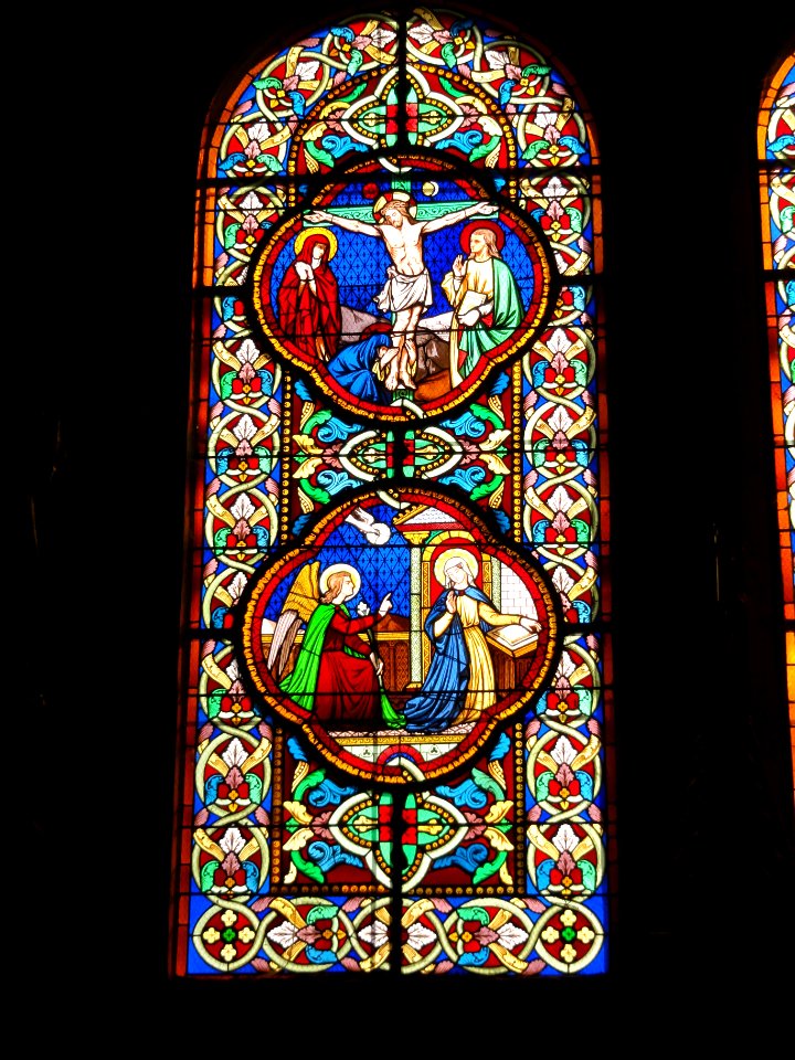Montbazon (Indre-et-Loire) église, vitrail 09