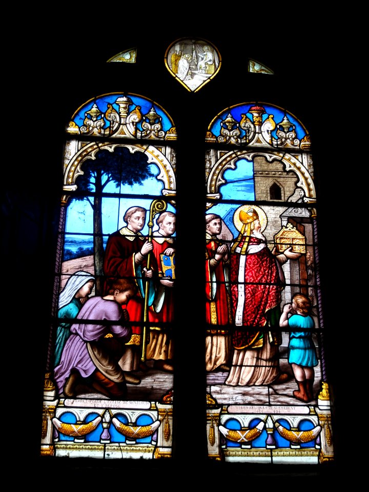 Montlouis-sur-Loire, église, vitrail 04