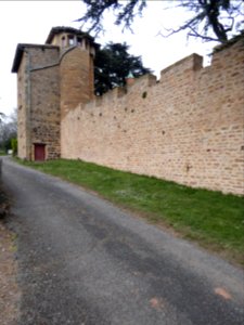 Montmelas-Saint-Sorlin - Château - Tourelle et créneaux
