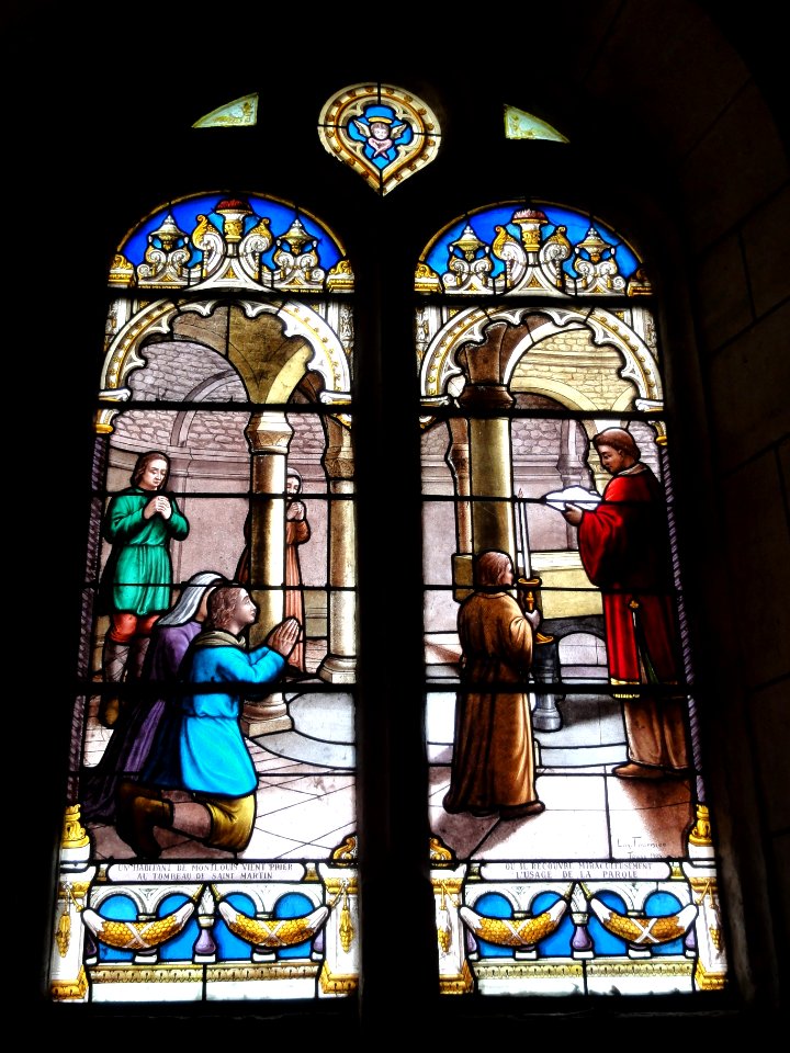 Montlouis-sur-Loire, église, vitrail 02
