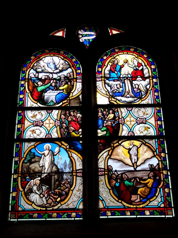 Montlouis-sur-Loire, église, vitrail 05