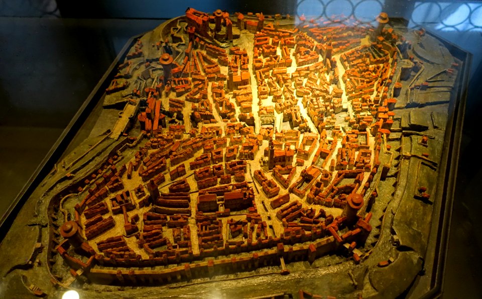 Model of the Reichstadt Nuremberg, by Hans Wilhelm Beheim, 1618, wood - Stadtmuseum Fembohaus - Nuremberg, Germany -DSC02131