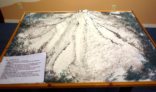 Model of Mount Shasta - Mount Shasta Sisson Museum - DSC02835