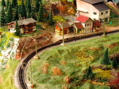 Model railway layout, Musée du jouet de Colmar, photo 2