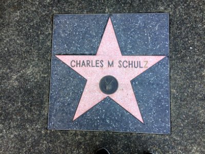 Mock up of Charles M. Schulz Walk of Fame star