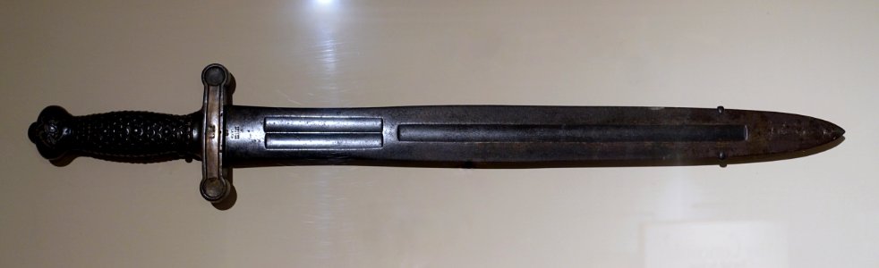 Model 1832 Artillery Sword, Ames Manufacturing Company, Chicopee, Massachusetts, 1839, steel, brass - Concord Museum - Concord, MA - DSC05600