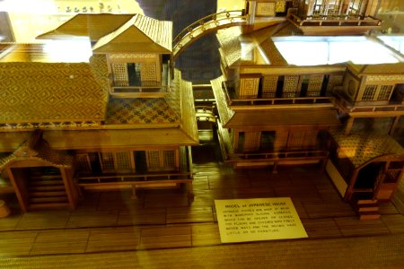 Model of Japanese house - Fairbanks Museum and Planetarium - DSC04360
