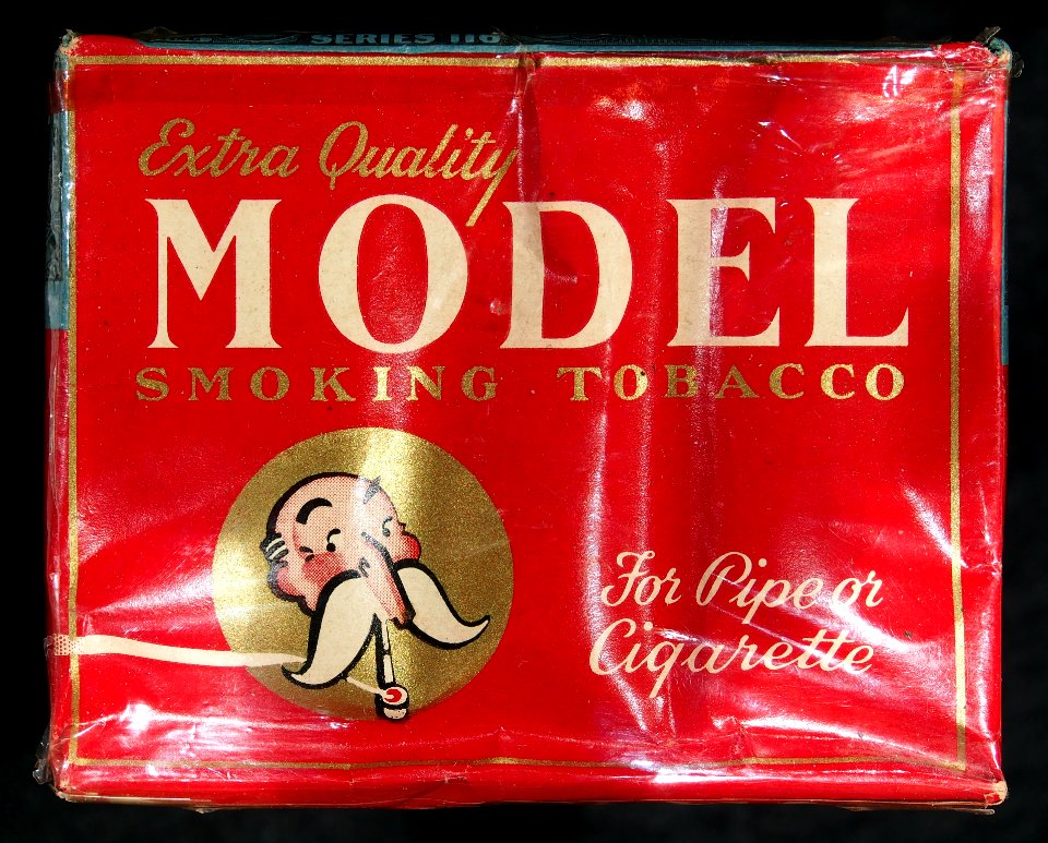 Model tobacco pack, front
