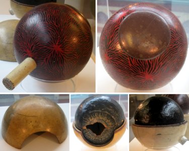 Model of the eye in 4 parts by William Rush