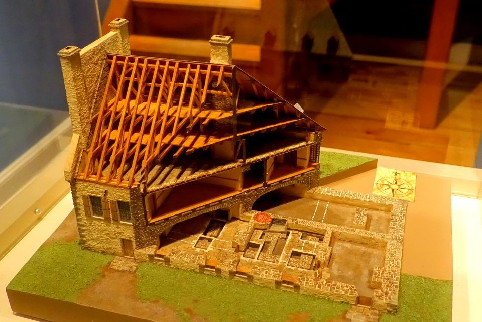 Model of the Chateau Ramezay in 1756 - Château Ramezay - Montreal, Canada - DSC07429