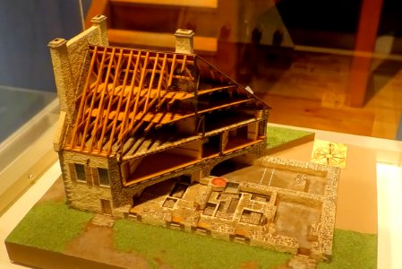Model of the Chateau Ramezay in 1756 - Château Ramezay - Montreal, Canada - DSC07429