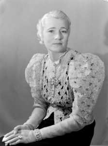 Model met blouse, Bestanddeelnr 191-0509