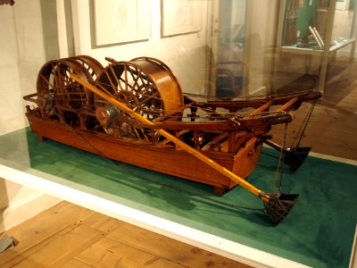 Model of an old dredger, Royal Danish Naval Museum pic1