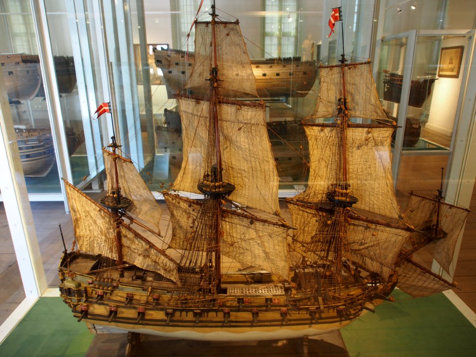 Model of a ship, Royal Danish Naval Museum